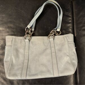 Coach baby blue purse